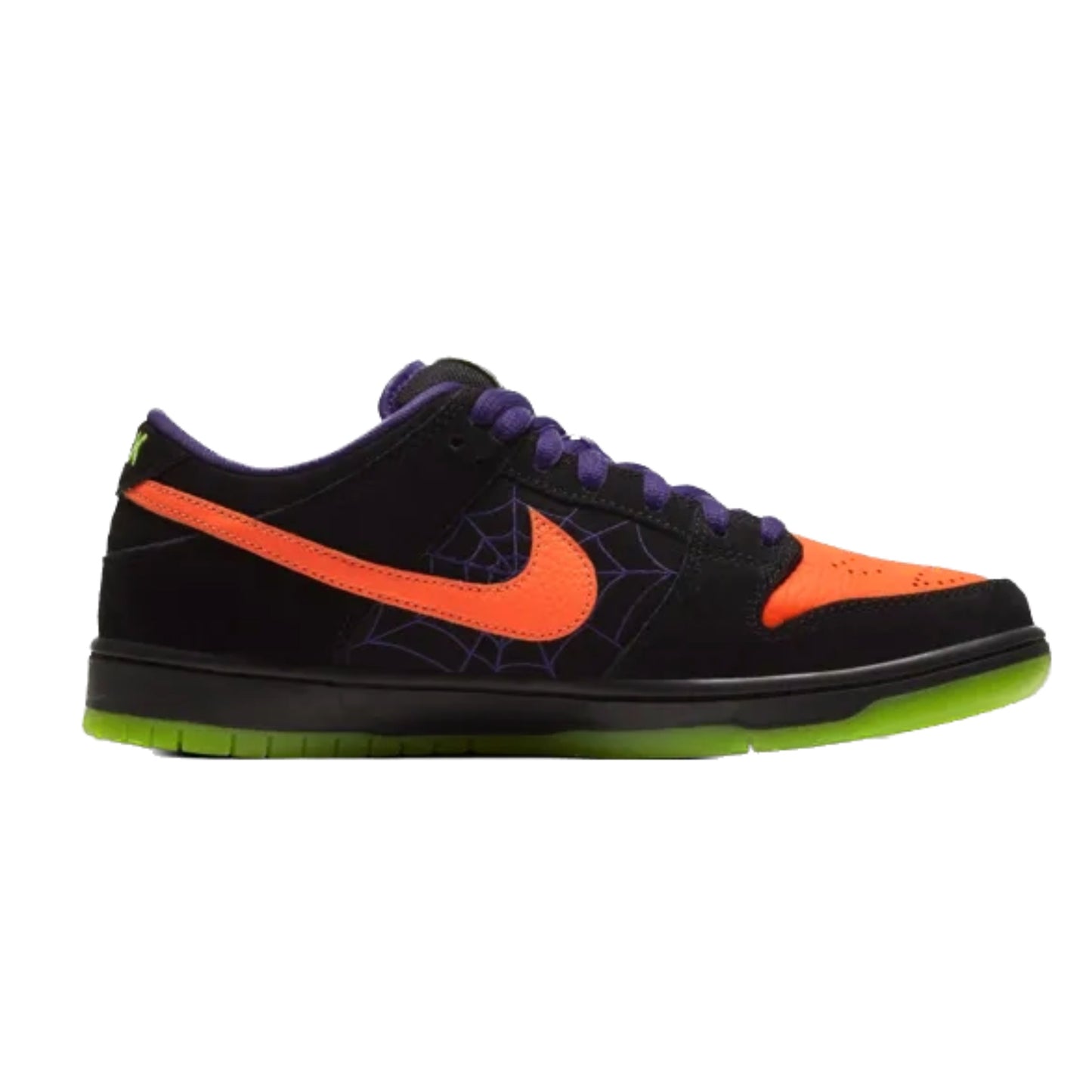 Nike SB Dunk Low Night of Mischief Halloween Black Orange Purple Electric Green