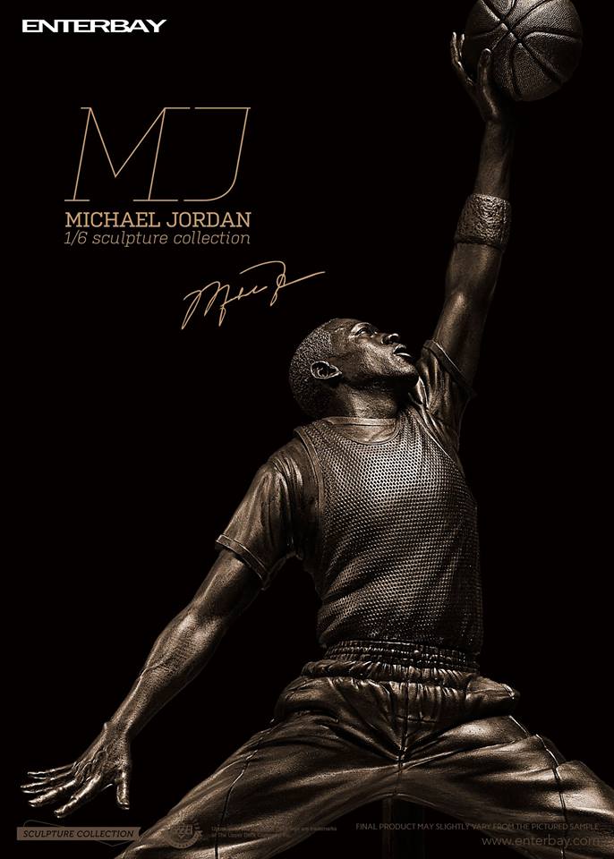 Enterbay 1/6 Scale Sculpture Collectible Figure Michael Jordan Bronze Edition
