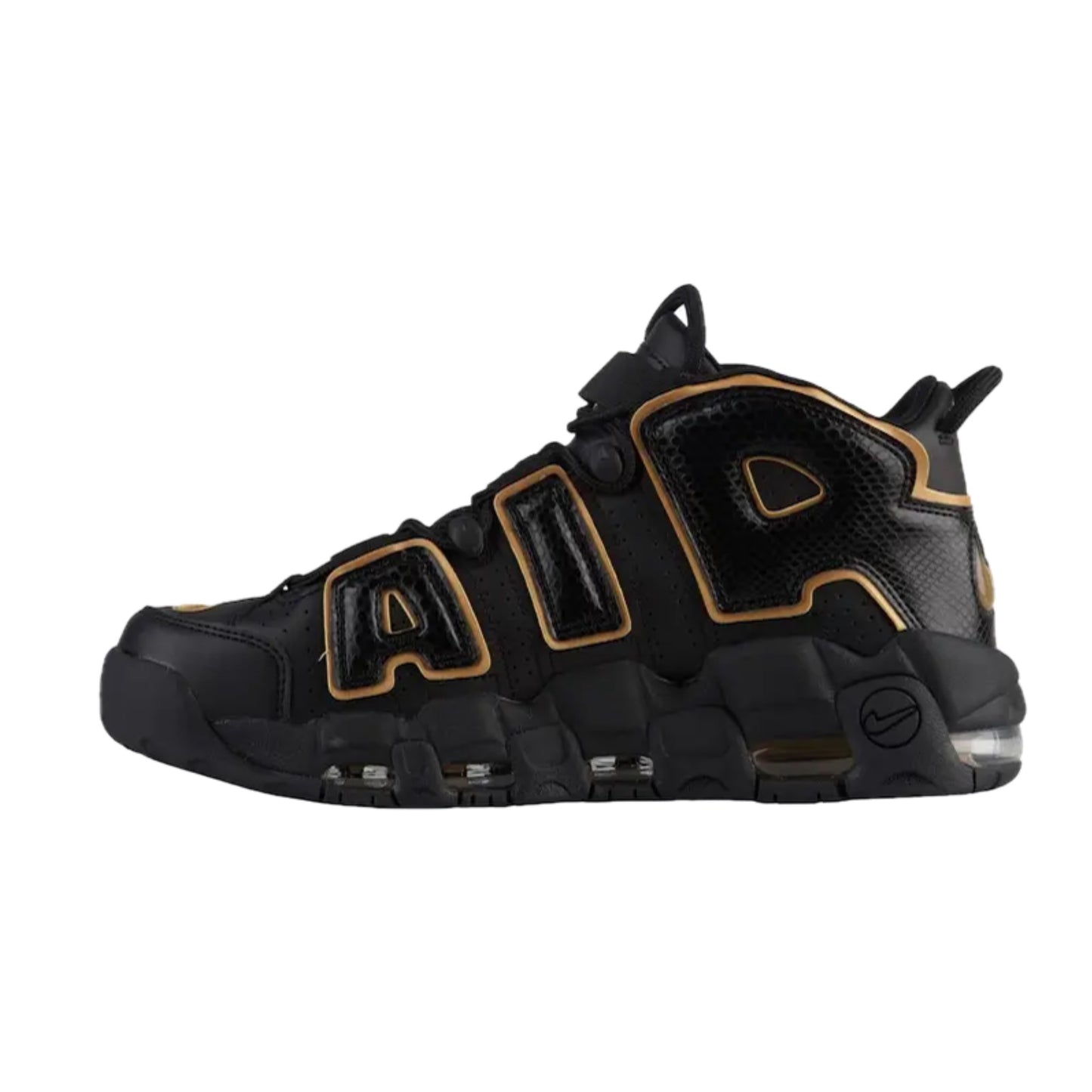 Nike Air More Uptempo 96 France Black Metallic Gold