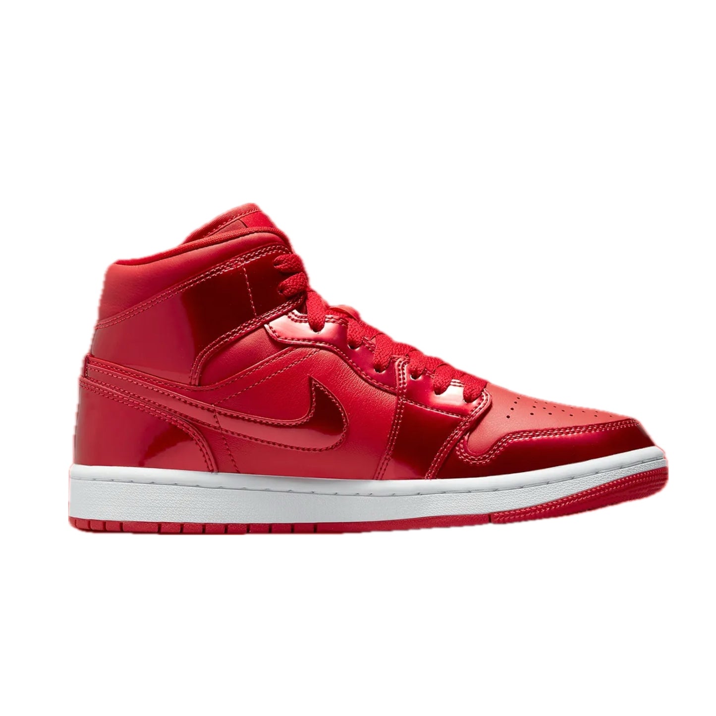 Women's Air Jordan 1 Mid SE Pomegranate University Red Pomegranate White