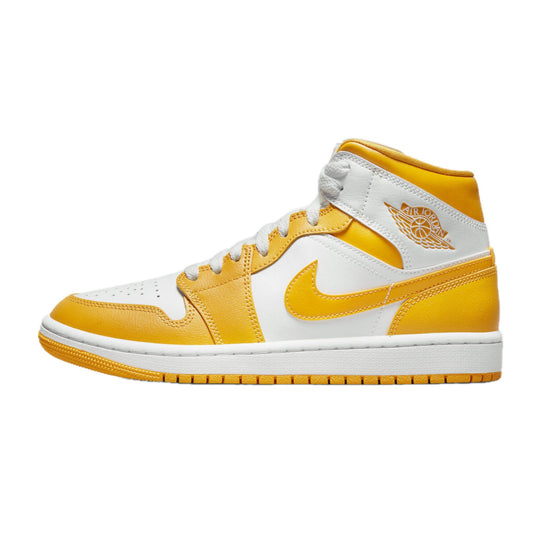 Women's Air Jordan 1 Mid White University Gold