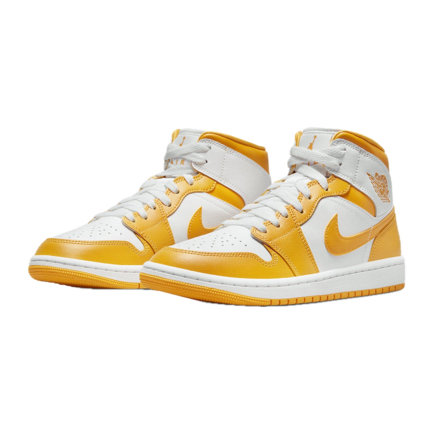 Women's Air Jordan 1 Mid White University Gold