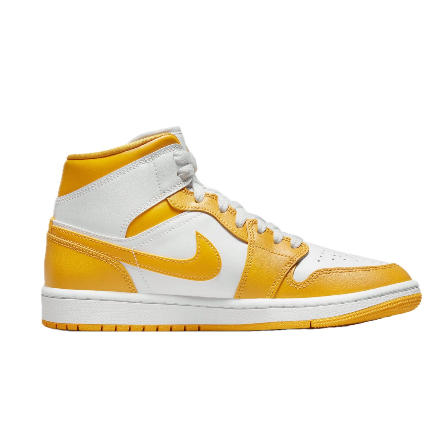 Women's Air Jordan 1 Mid White University Gold