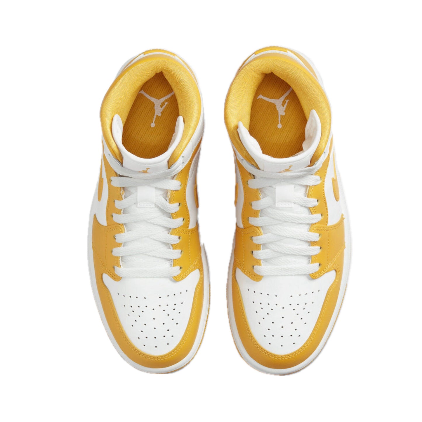 Women's Air Jordan 1 Mid White University Gold