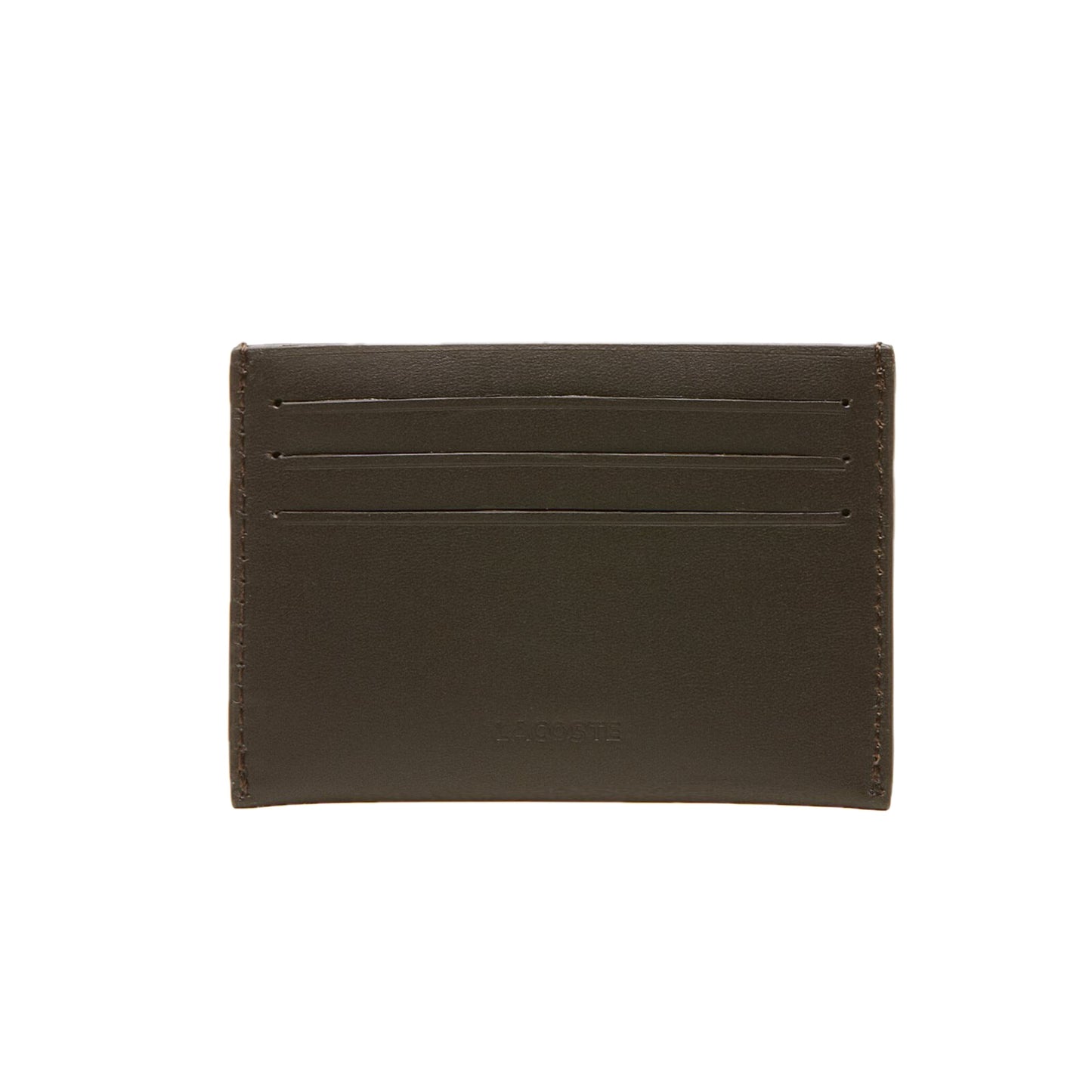 Lacoste Fitzgerald Credit Card Holder Dark Brown