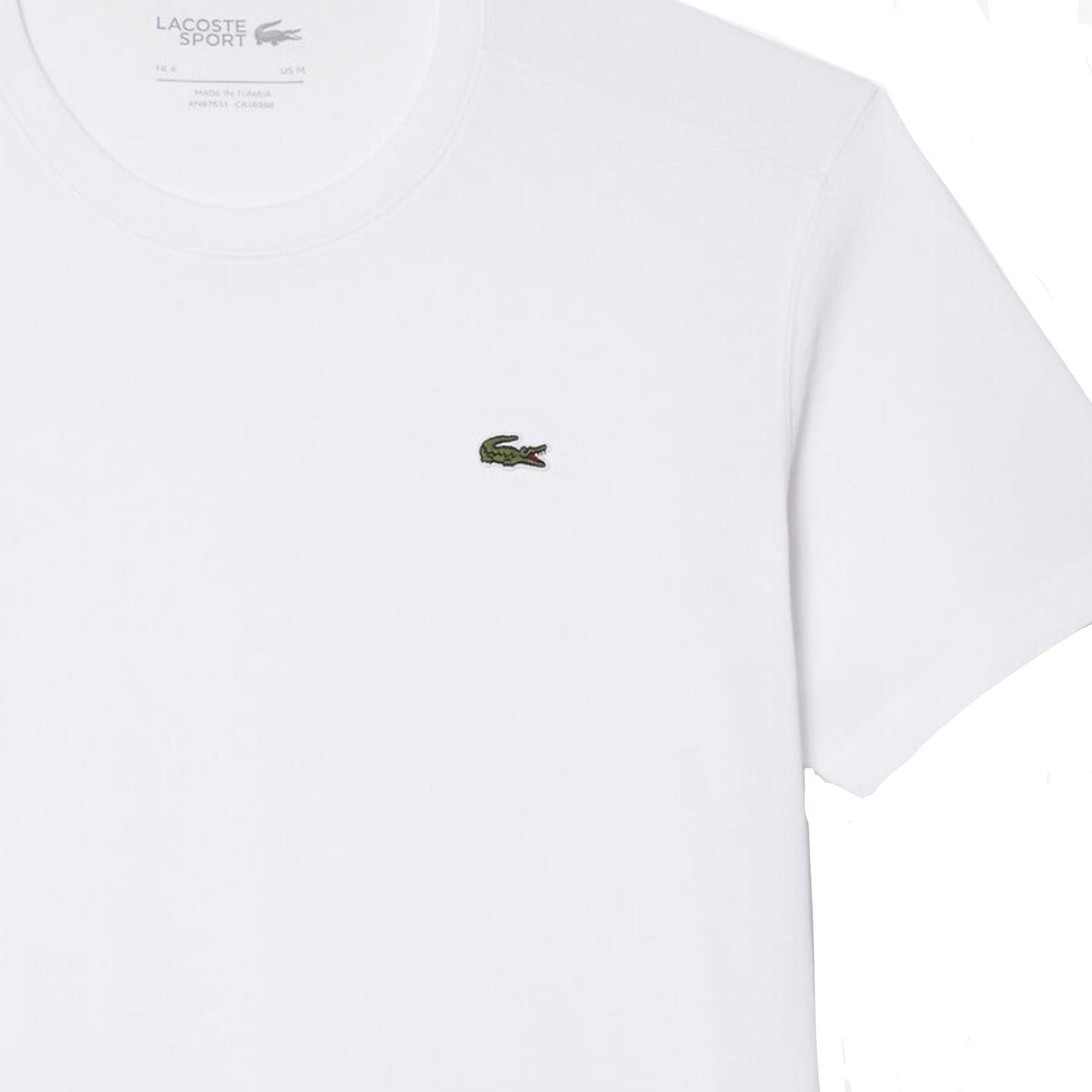 Lacoste Essentials Crewneck Sports Tee White