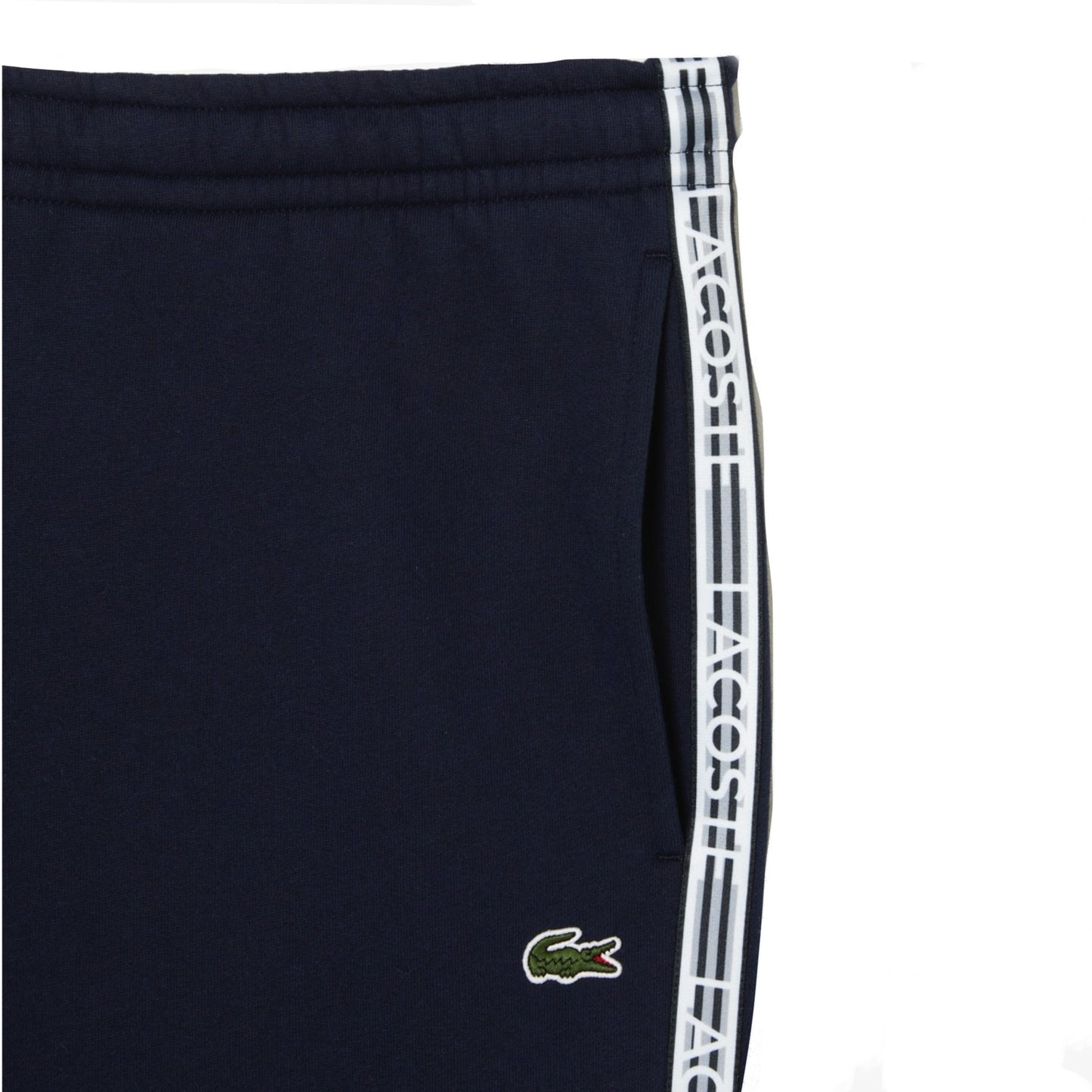 Lacoste Logo Tape Fleece Track Pant Navy