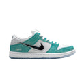 Nike SB Dunk Low April Skateboards Turbo Green Metallic Silver