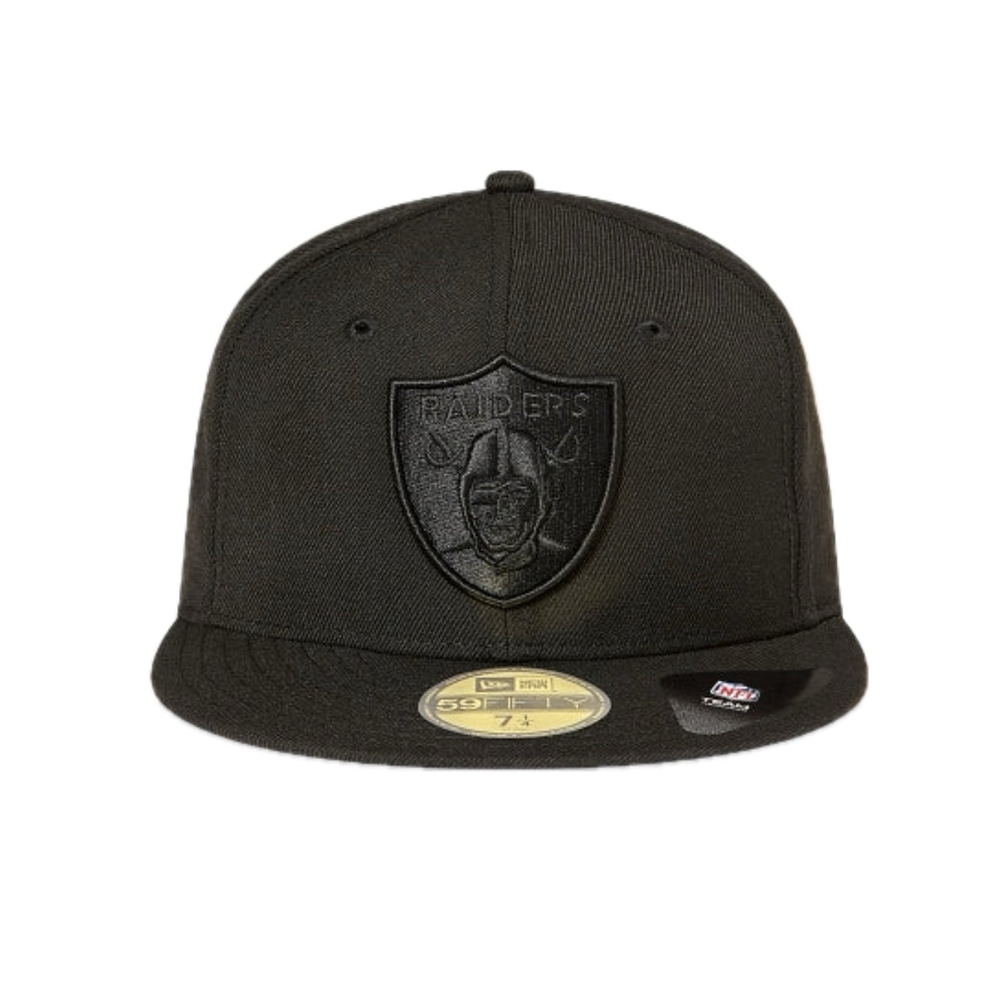 New Era 5950 NFL Las Vegas Raiders Black on Black Fitted Cap