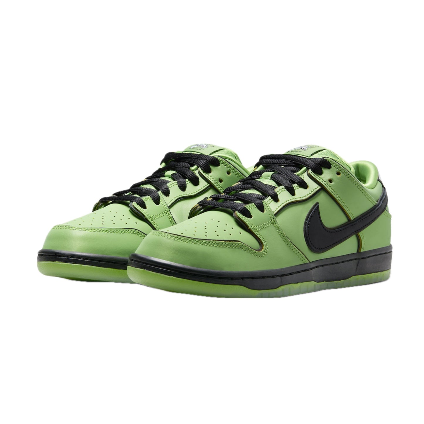 Nike SB Dunk Low (PS) The Powerpuff Girls Buttercup Mean Green Black Lotus Pink