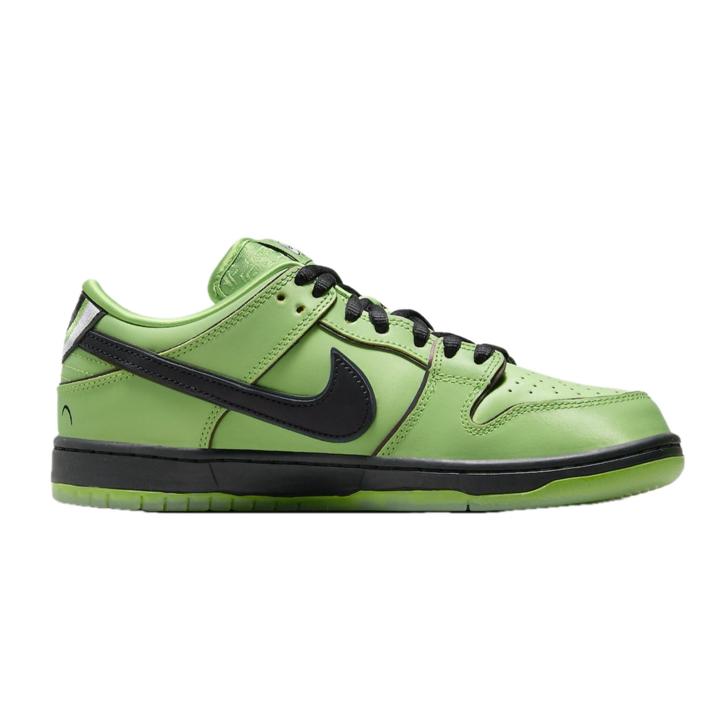 Nike SB Dunk Low (PS) The Powerpuff Girls Buttercup Mean Green Black Lotus Pink