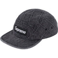 Supreme Punched Denim Camp Cap Black