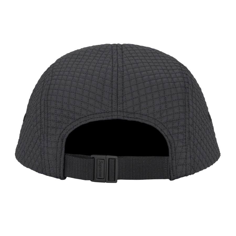 Supreme Micro Quilted Camp Cap Black