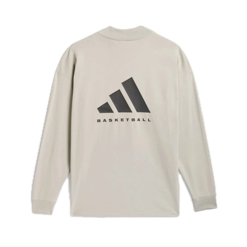 Adidas Basketball Tee Long Sleeve Sesame