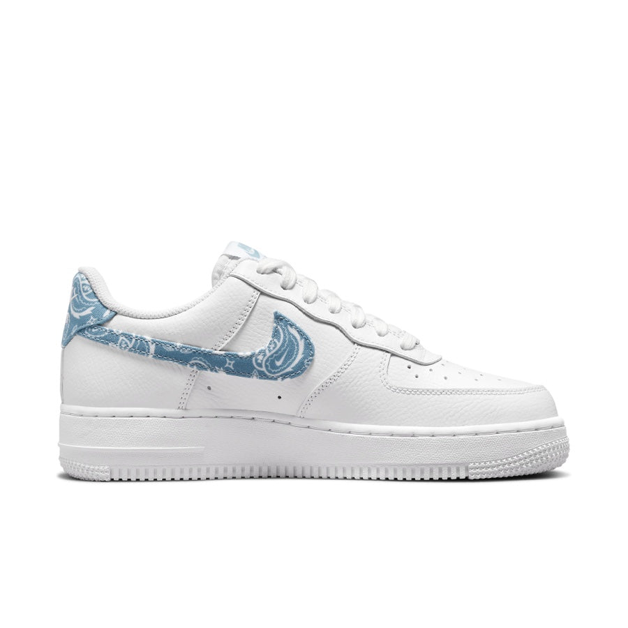 Women's Nike Air Force 1 Low 07' Essential White Worn Blue Paisley