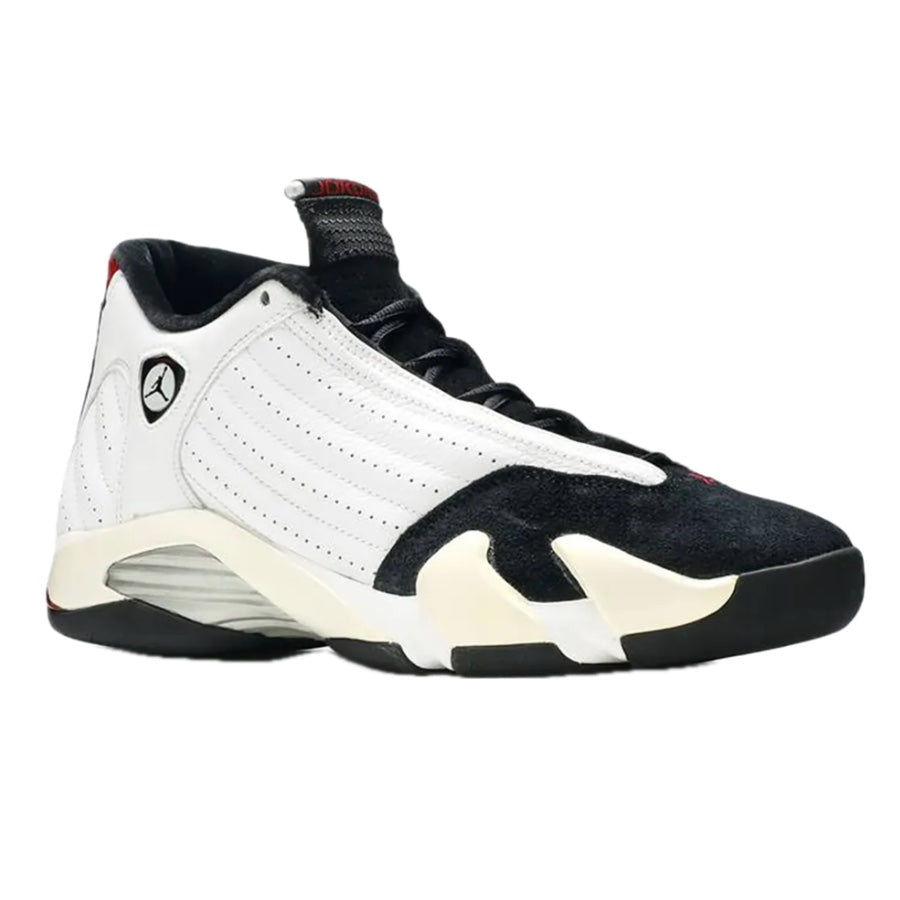 Air Jordan 14 Retro Black Toe 2006 White Black Varsity Red Metallic Silver