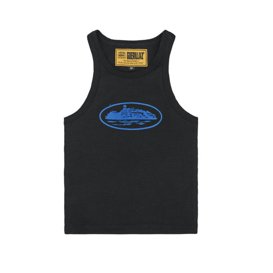 Corteiz Women's Alcatraz Tank Top Black Blue