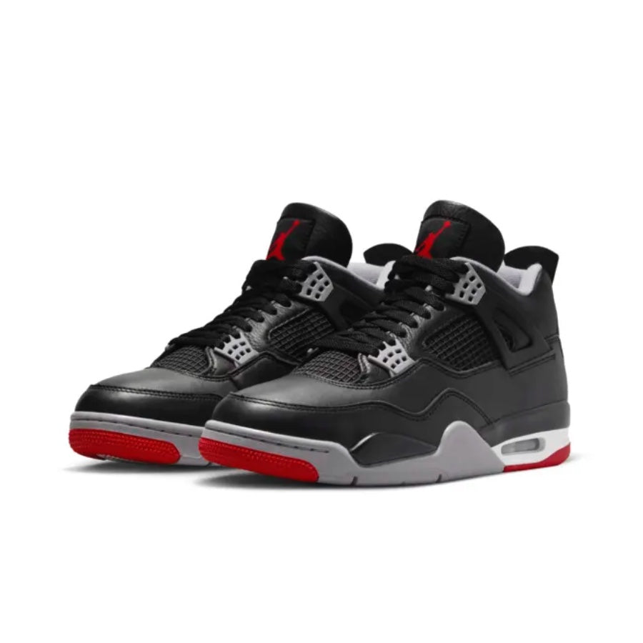 Air Jordan 4 Retro Bred Reimagined Black Cement Grey Varsity Red Summit White