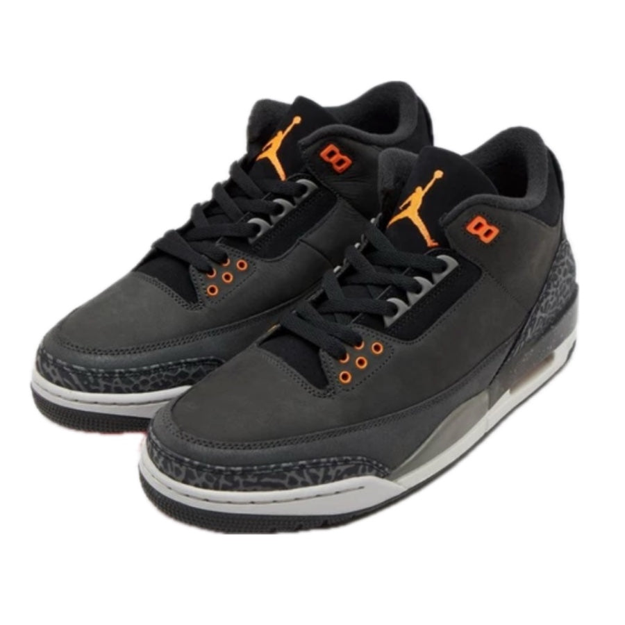 Air Jordan 3 Retro Fear Pack Night Stadium Total Orange Black Flat Pewter Neutral Grey