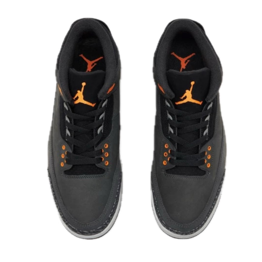 Air Jordan 3 Retro Fear Pack Night Stadium Total Orange Black Flat Pewter Neutral Grey