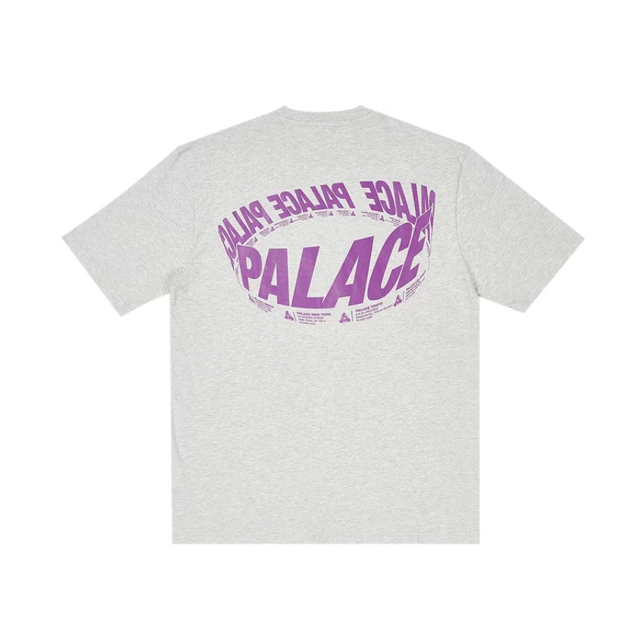Palace Wrapper Logo Tee Grey Marble