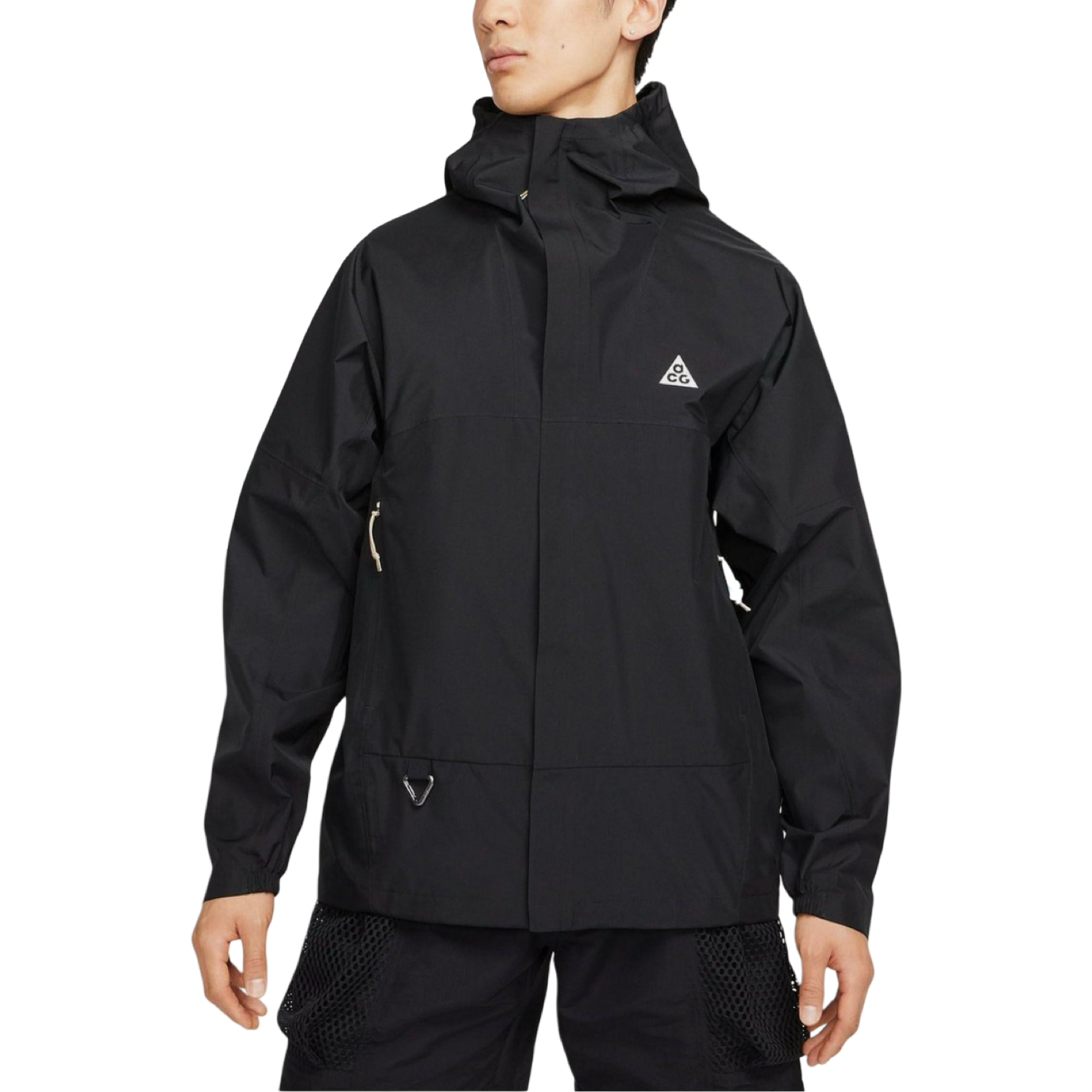 ACG Nike Storm Fit Cascade Rains Full Zip Jacket Black Whtie