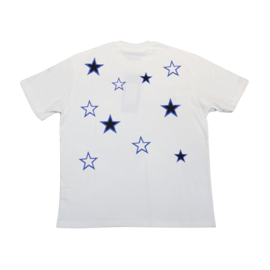 Mr Enjoy Da Money Five Pointed Stars Logo Tee White