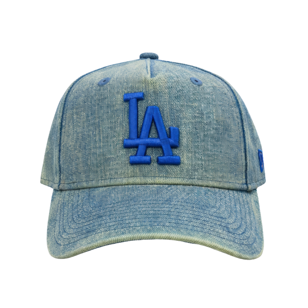 New Era 940 A-Frame Denim Los Angeles Dodgers Green Acid Cap