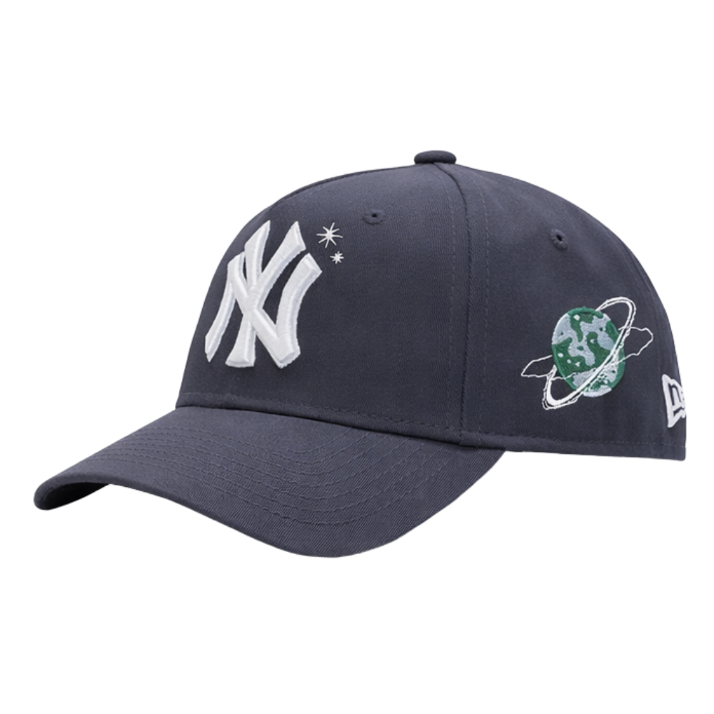 New Era 9Forty A-Frame Planets New York Yankees Grey Snapback Cap