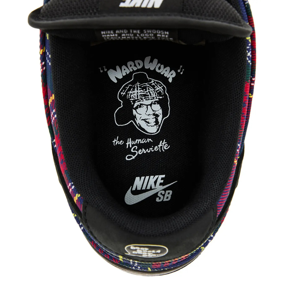 Nike SB Dunk Low Nardwuar University Red Black Yellow Strike Deep Royal Blue