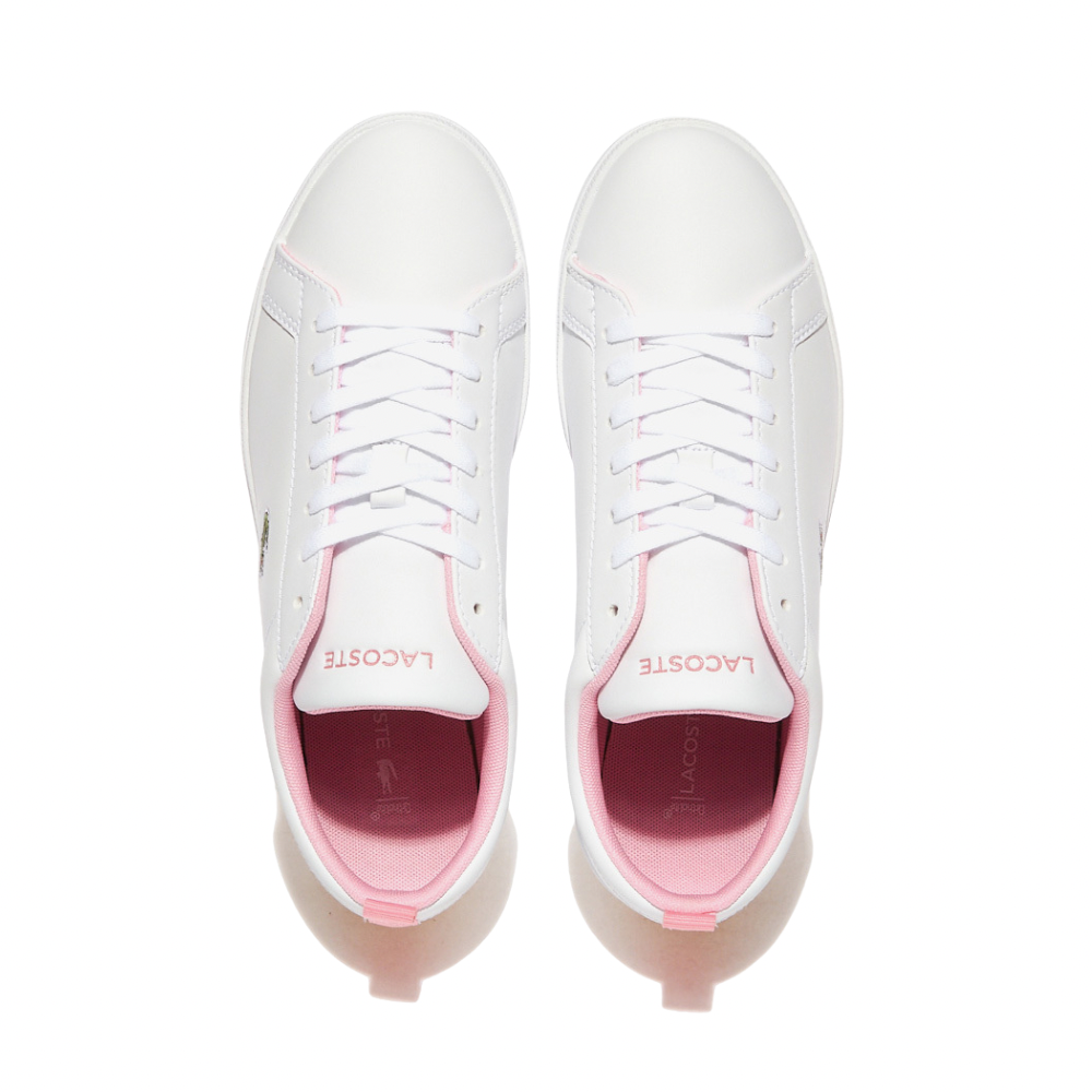Lacoste Women's Court Base 224 1 SFA White Light Pink
