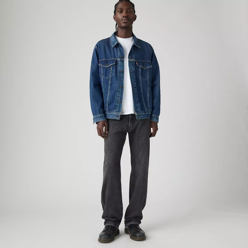 Levi's 555™ Relaxed Straight Linen + Denim We Good In The West Jeans Black
