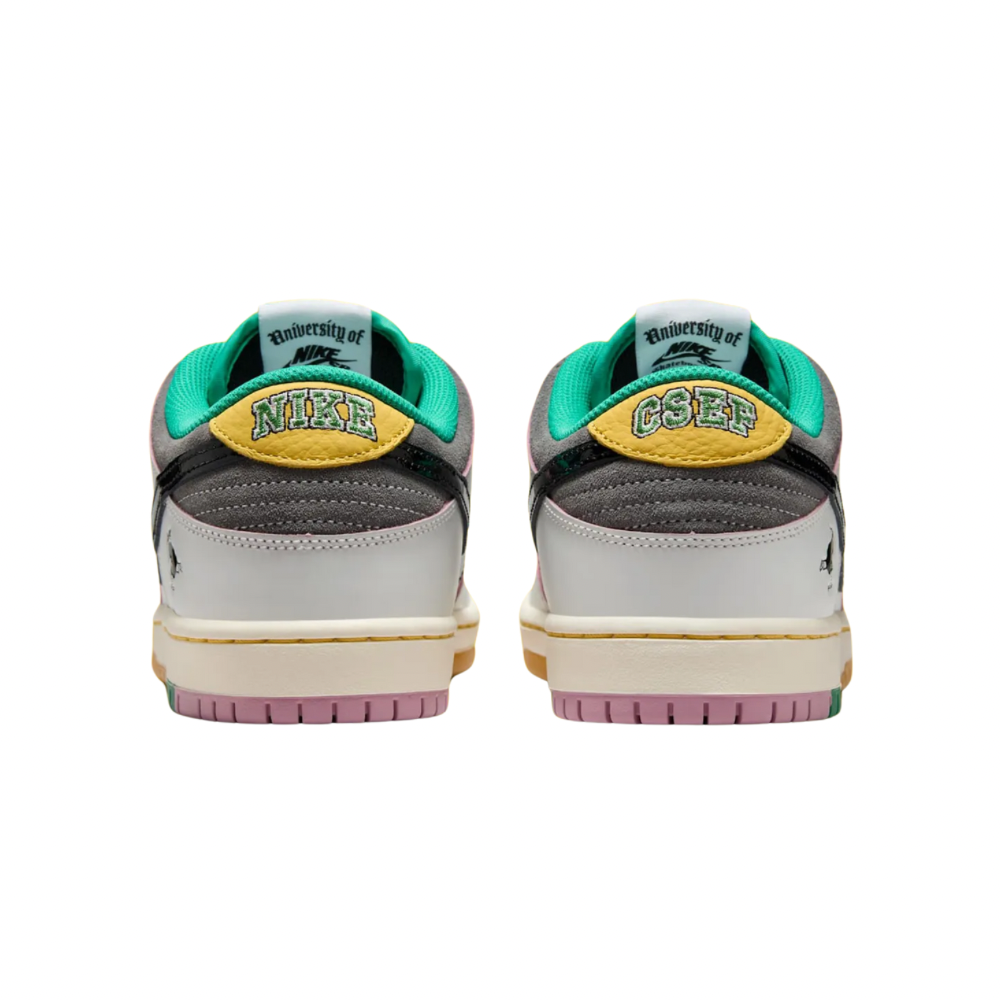Nike SB Dunk Low CSEF Summit White Black White Iron Grey Clear Emerald Bucktan
