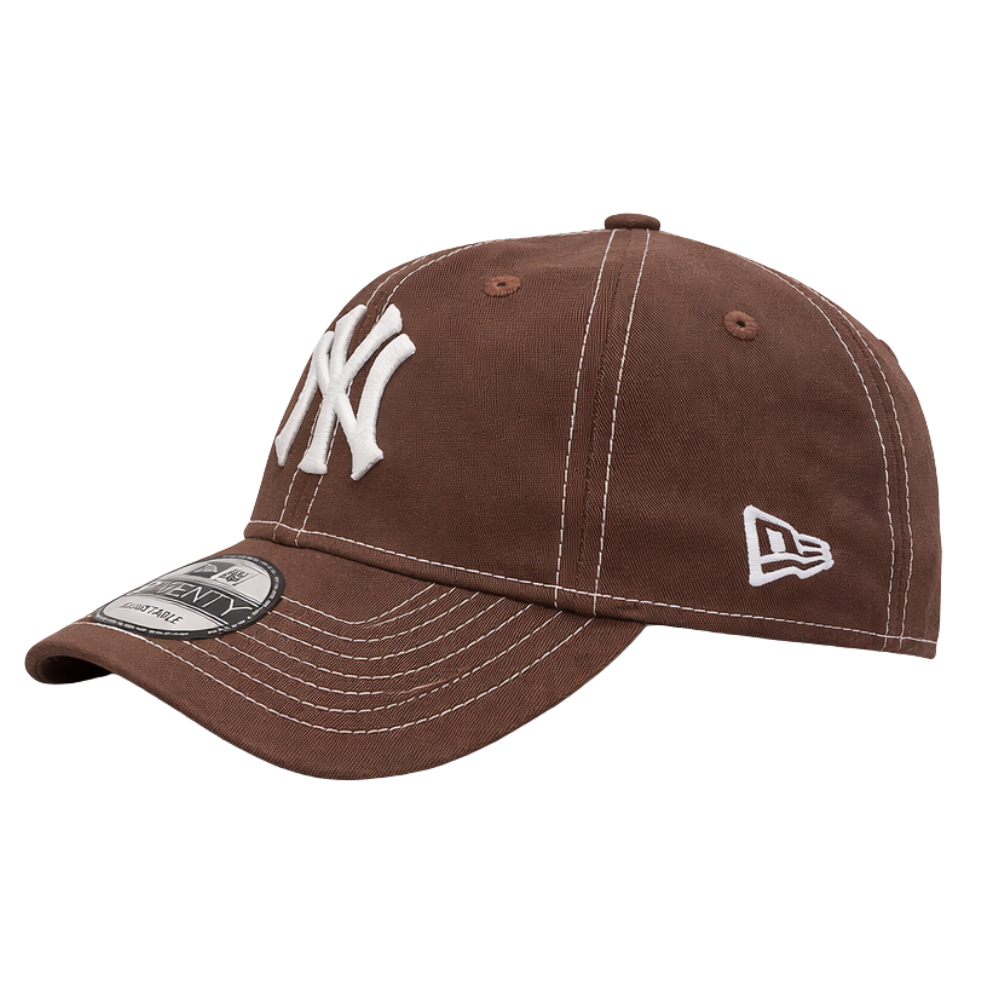 New Era 9Twenty New York Yankees Brown Clothstrap Cap