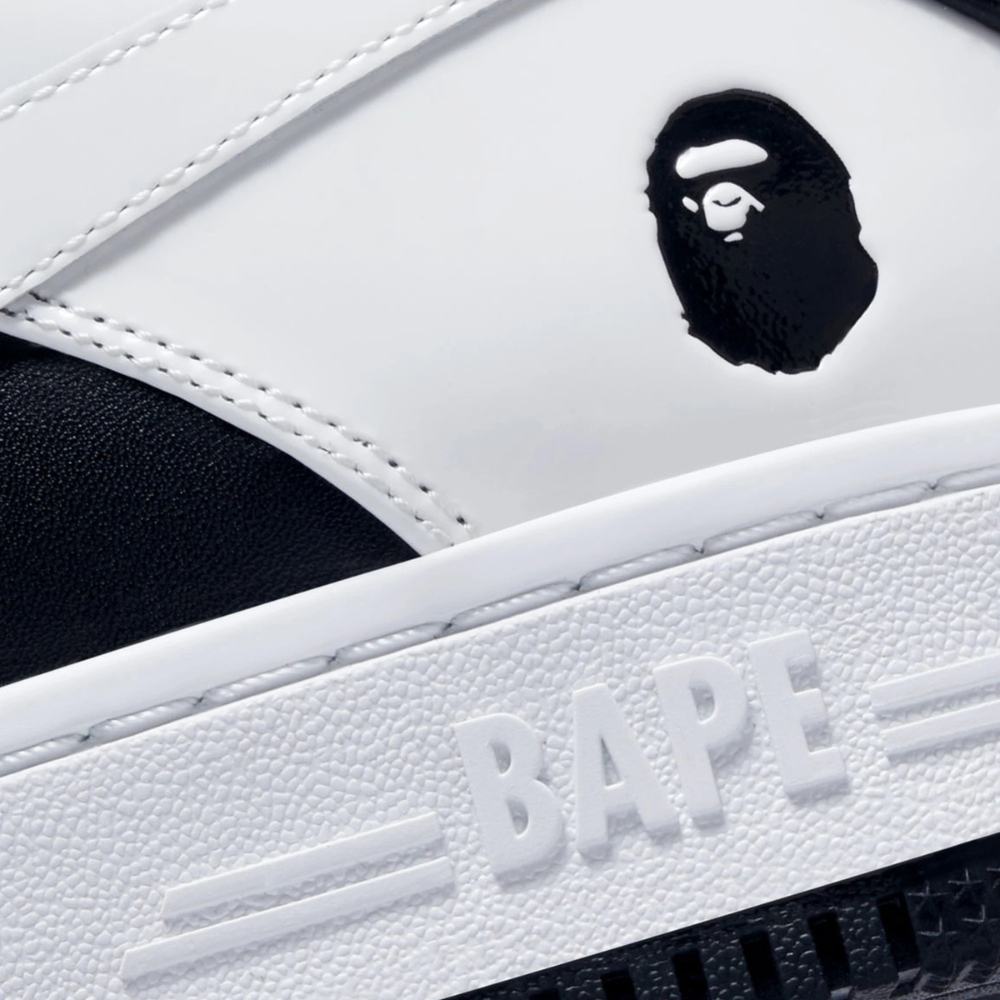 A Bathing Ape Bapesta #6 White Black