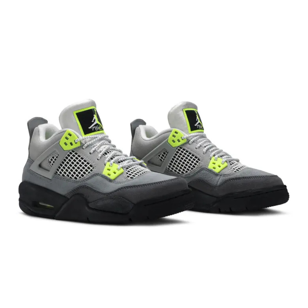 Air Jordan 4 Retro SE 95 Neon GS Cool Grey Volt Wolf Grey Anthracite