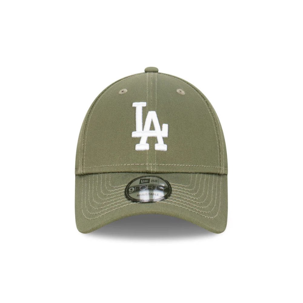 New Era 9Forty Los Angeles Dodgers MLB Essentials Olive White Adjustable Cap