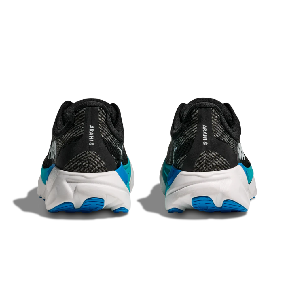 Men's Hoka Arahi 8 D Width Black Skyward Blue