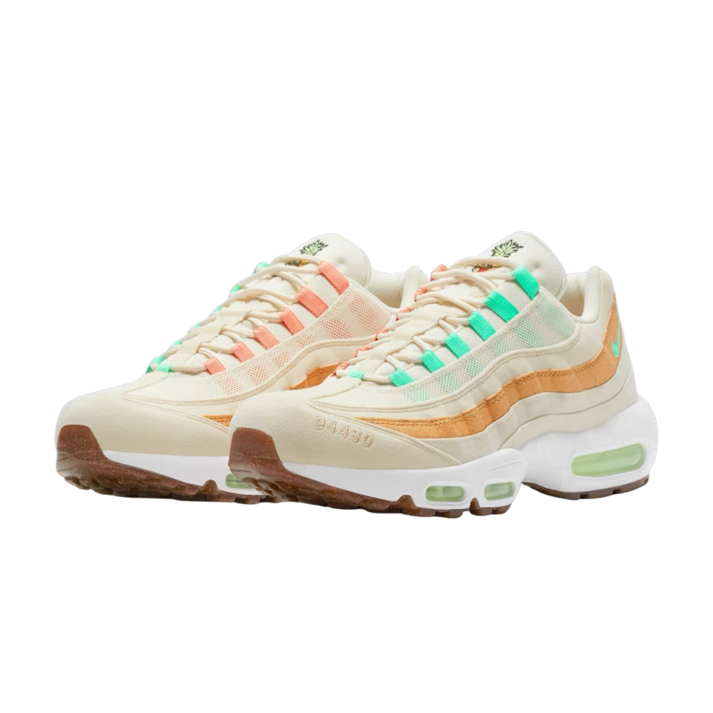 Nike Air Max 95 Happy Pineapple Coconut Milk Metallic Gold White Green Glow