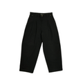 OZMNL Pleated Worker Pants Black