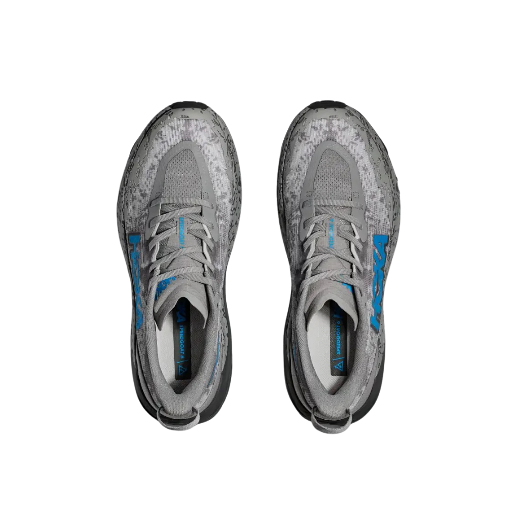 Men's Hoka Speedgoat 6 D Width Galactic Grey Hoka Blue