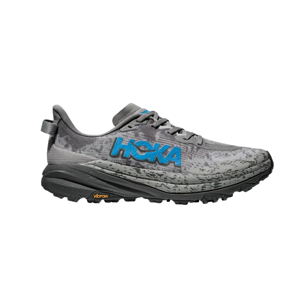Men's Hoka Speedgoat 6 D Width Galactic Grey Hoka Blue