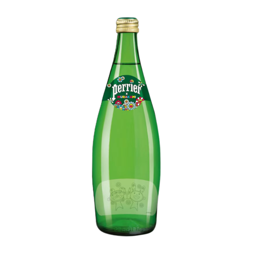 Perrier x Takashi Murakami Sparking Mineral Water 750ml  (25.3 oz) Glass Bottle