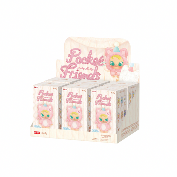 POP MART Baby Molly Pocket Friends Series Vinyl Plush Pendant Blind Box (Full Set)