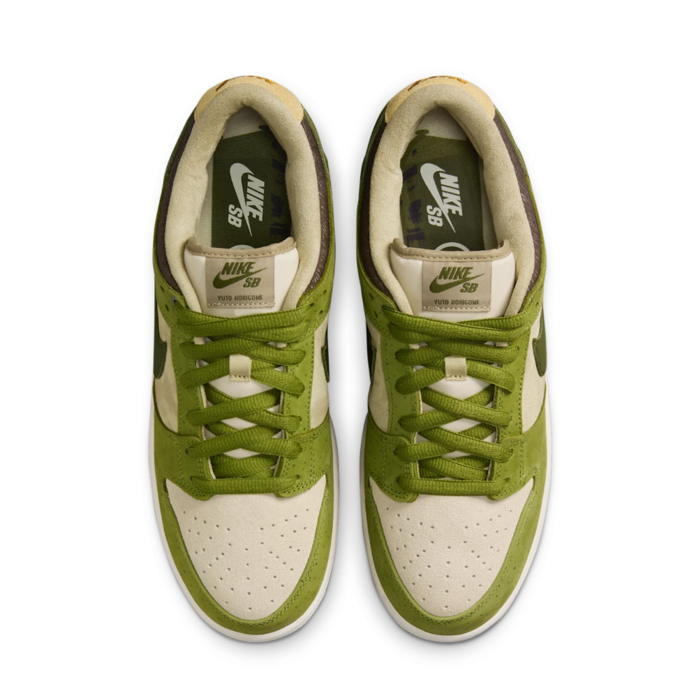 Nike SB Dunk Low Yuto Horigome Matcha Asparagus Legion Green Light Khaki Dark Loden Sesame Burnt Sienna