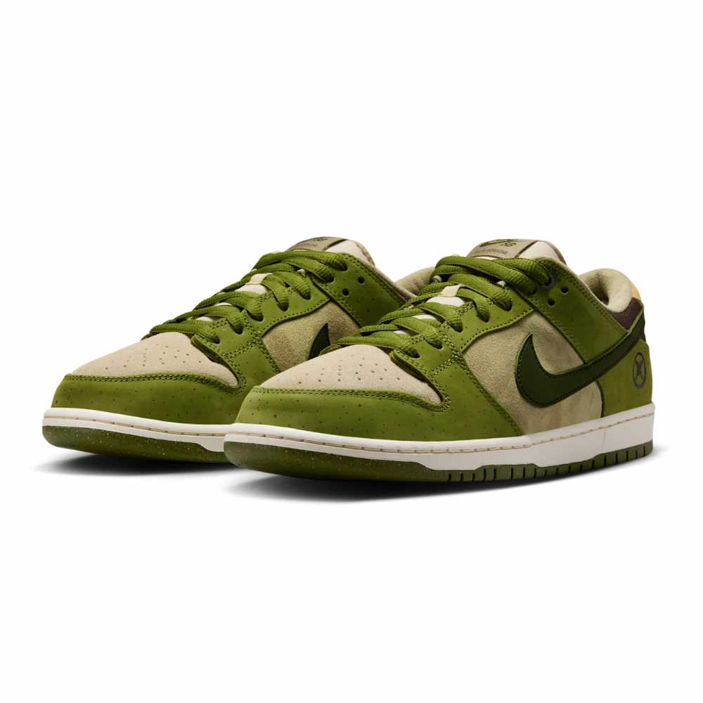 Nike SB Dunk Low Yuto Horigome Matcha Asparagus Legion Green Light Khaki Dark Loden Sesame Burnt Sienna