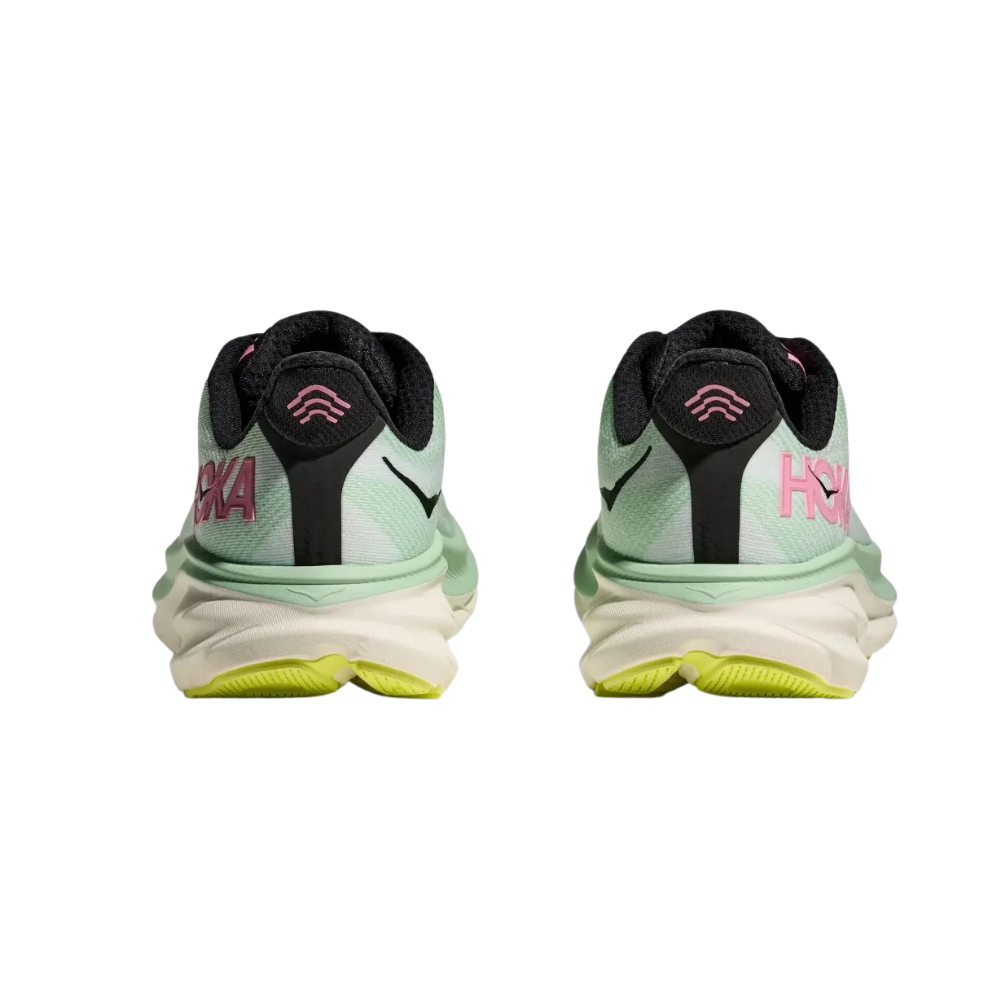 Women's Hoka Clifton 9 B Width Mint Fluorite Snow Melt