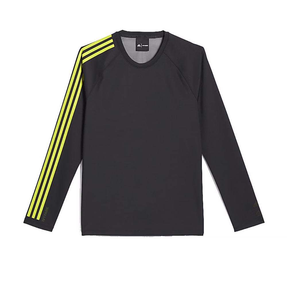 Adidas Ivy Park x Peloton Long Sleeve T-shirt Black/Shock Lime