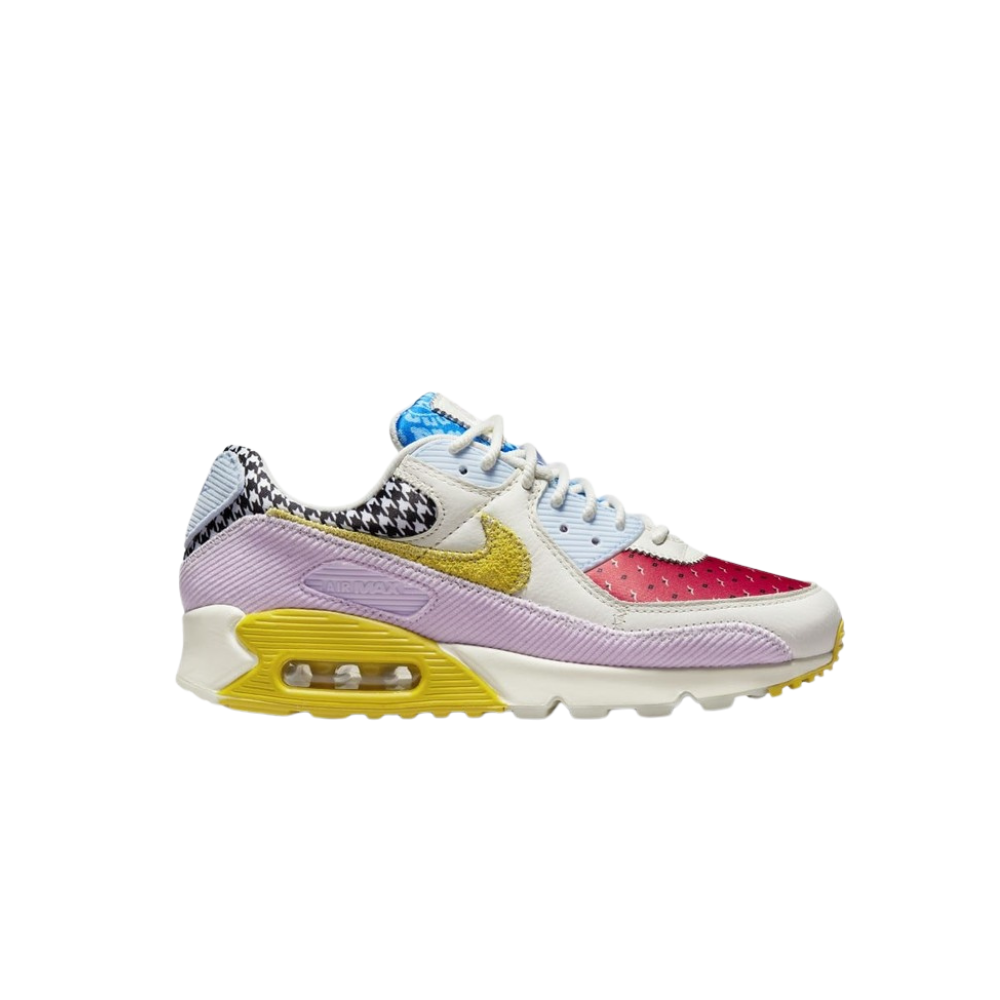 Women's Nike Air Max 90 Patchwork Sail Doll Lobster Bright Citron