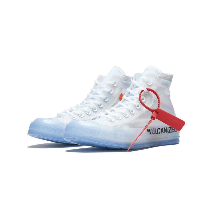 Converse Chuck Taylor All Star Vulcanized Hi Off-White White Cone Ice Blue